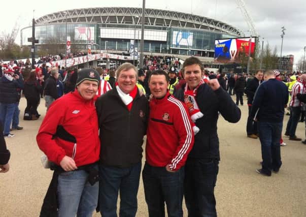 Greig, Pete, Steven and Mark at Wembley.
