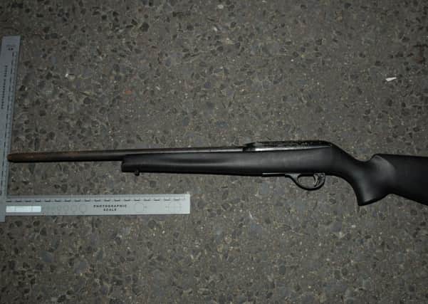 the rifle found in the car