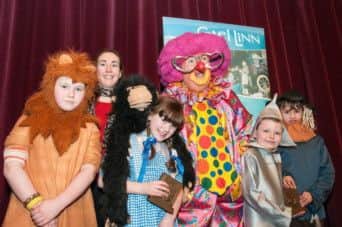 Dorothy, her friends and their class teacher after receiving their award.
