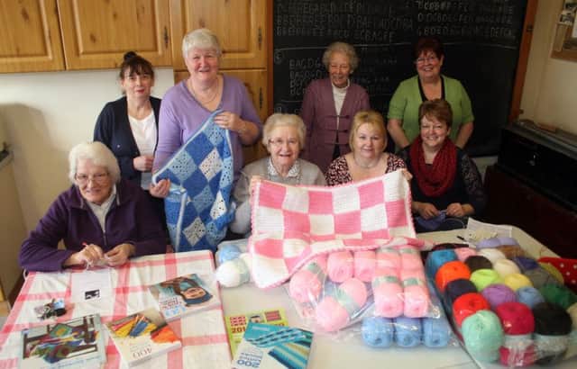 Members of Benvarden Friendship and Craft Group pictured at their weekly get together at Benvarden Orange Hall.INBM12-14 108LMM
