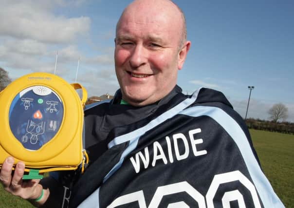 JUST 'BRILL'. It was handed to him just in case, but thankfully this defibrillator - jokingly presented to him by team-mates -  went unused when Ballymoney RFC player John Waide made his remarkable 700th appearance for the club on Saturday against Randalstown. However with alot of players from the past making a 'guest appearance' on the day, it was probably a good idea to have it close at hand.INBM12-14 031SC.