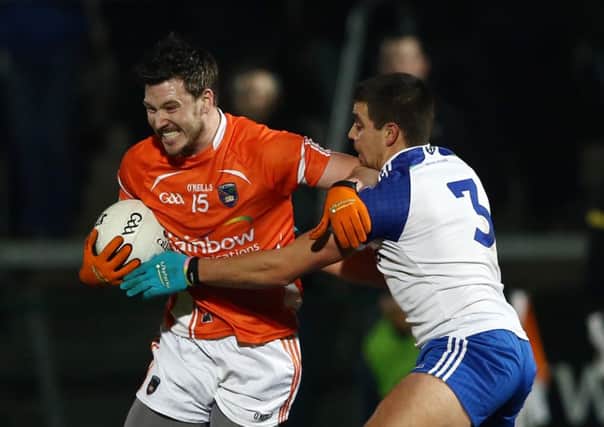 Maghery's Stefan Forker on show last weekend for Armagh against Monaghan. Pic by PressEye Ltd.