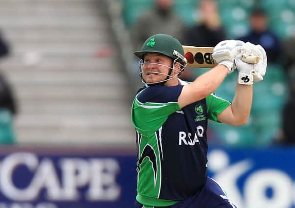 Paul Stirling in action for Ireland. Photo: Presseye