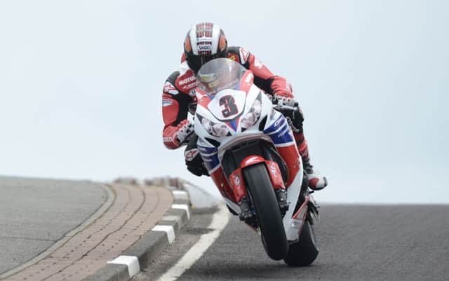 John McGuinness will be back in action on his factory Honda at the 2014 Vauxhall North West 200.
Picture Charles McQuillan/Pacemaker.