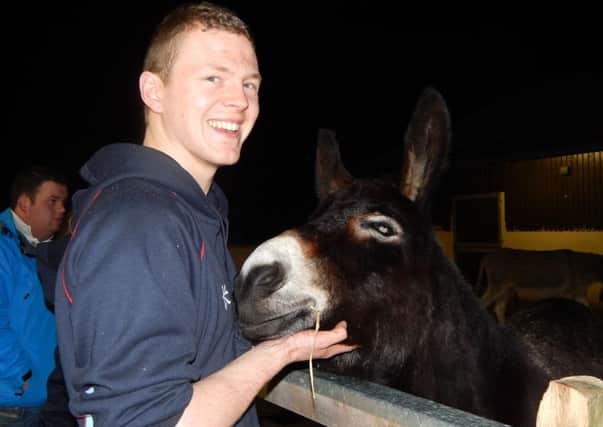 Members of Kells and Connor YFC on their visit to the Donkey Sanctuary. INBT 13- KELLS CONNOR YFC 4.