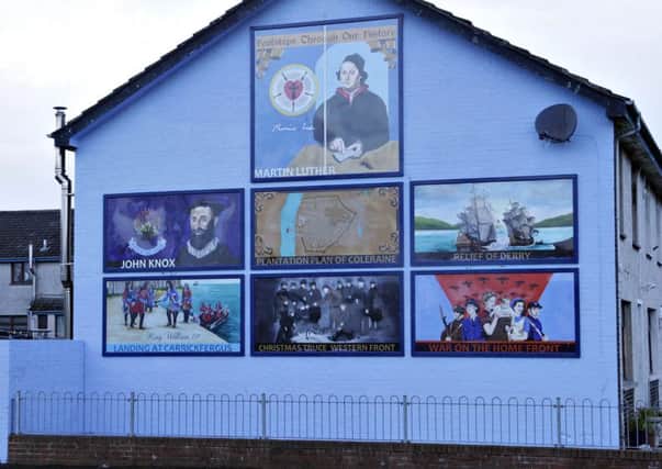 ON THE WALL. The new Mural at Ballysally.CR14-133SC.