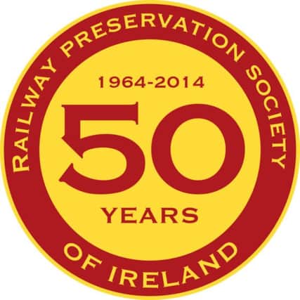 The Railway Preservation Society of Ireland's anniversary logo was unveiled at a launch event in Whitehead. INCT 14-701-CON