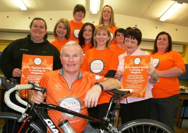 Members of the STEPS group in Draperstown who are helping with the coordination of the Cycle Against Suicide