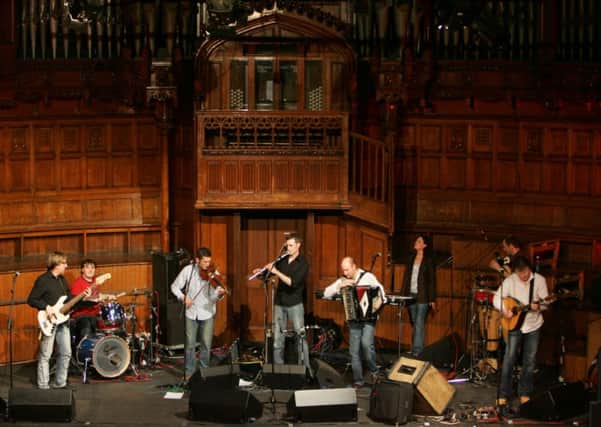 Capercaille performing in the Guildhall at the weekend.
