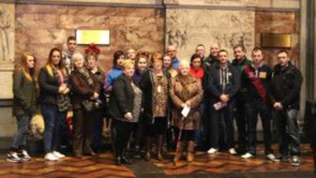 Participants in the Newtownabbey Arts and Cultural Network 'Looking Back, Moving Forward' project pictured during their recent trip to Dublin. INNT 15-518CON