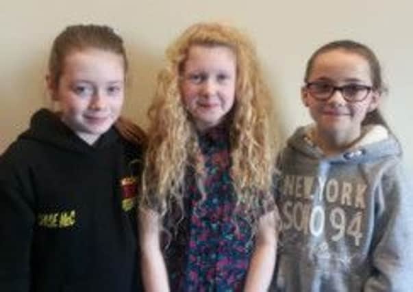 Chloe McConville, Sophie Doyle and Roisin Mulligan.