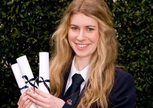 Ballymena Academy pupil Carrie Coulter who was one of the  highest achievers in Northern Ireland at GCSE in 2013.