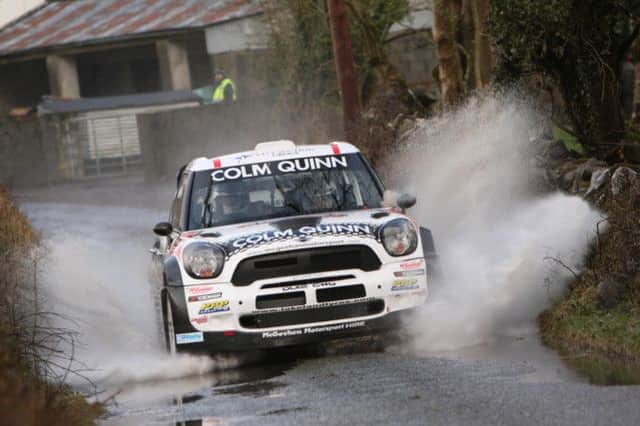 Eugene Donnelly in action driving his Colm Quinn MINI WRC on the Galway International Rally. Roy Dempster Photography