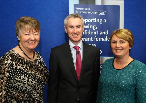 Ellvena Graham, Head of Ulster Bank NI and MD of SME Banking, Terry Robb, Head of Business Centre, Ulster Bank Ballymena and Melanie Christie Boyle, Chief Executive, Ballymena Business Centre.