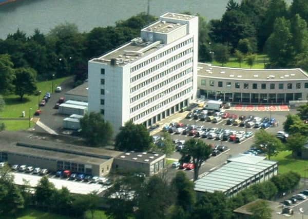 The DVA Offices at The County Hall in Coleraine were 300 were told by email they are to lose there jobs.PICTURE MARK JAMIESON.