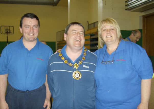 Jacqueline O'Kane (right) pictured with the two Special Olympians