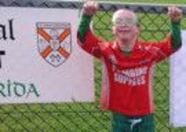 Mascot Jay Beatty at the Marie Hoye and Caitriona McKeag Tournament