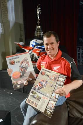 John McGuinness has been honoured with the issue of a special set of stamps by the Isle of Man Post Office.