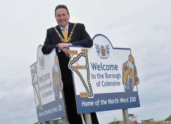 The Mayor of Coleraine, Councillor David Harding is looking forward to the North West 200 Race Week Festival.
PICTURE BY STEPHEN DAVISON