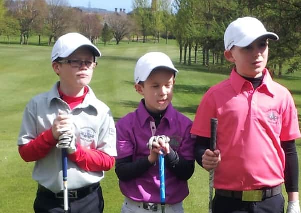 Carrick Golf Club's Joel McKimm (8), Adam Buchanan (8) and Taylor Morrison (9). INLT 17-902-CON