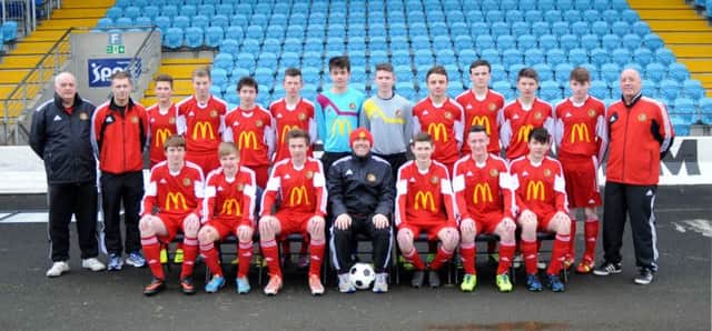 Carniny Youth Under16s who will travel to Premiership side Stoke City this weekend