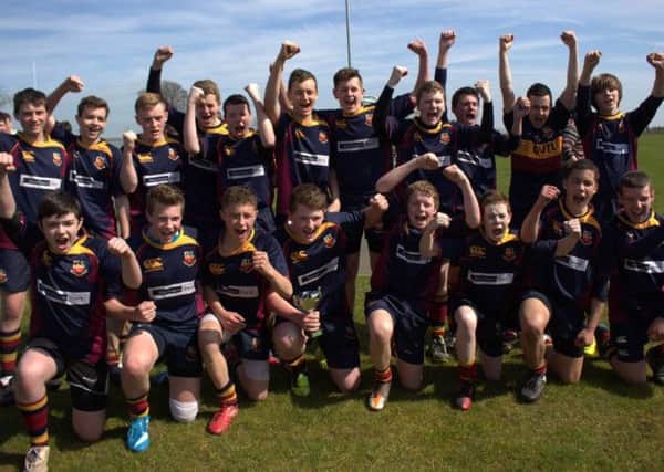 Bann U15s celebrate their success in the Ulster Bowl final