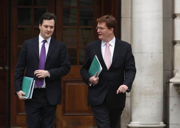 Chancellor George Osborne (left) and Chief Secretary to the Treasury Danny Alexander.