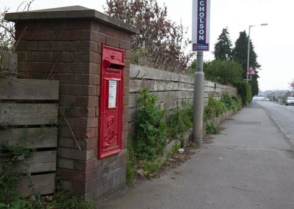 The post box on the Gilford Road that had been overflowing.