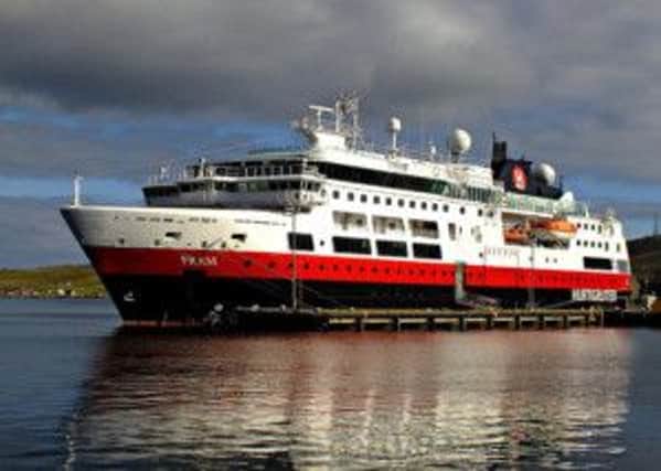 The MS Fram which docked today in Londonderry.