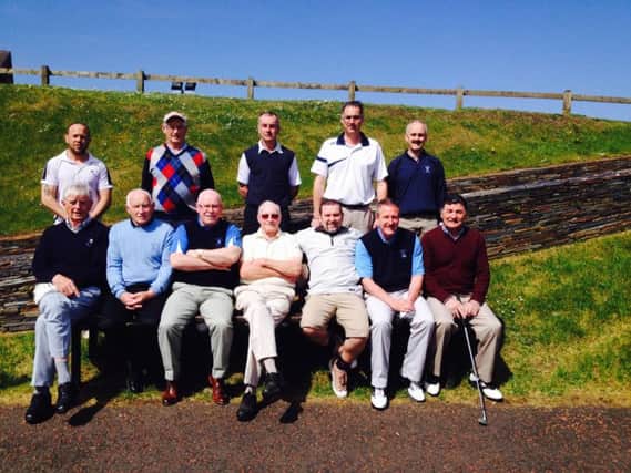 The Ballycastle Golf Club Ulster Fourball team who won their opening round match against Ballymena at the weekend.