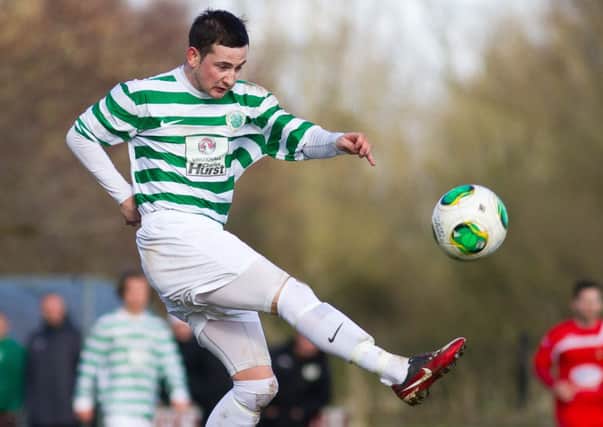 Niall Lavery in action for Lurgan Celtic.
