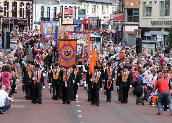 The Twelfth Parade on Railway Road in Coleraine. CR29-326PL