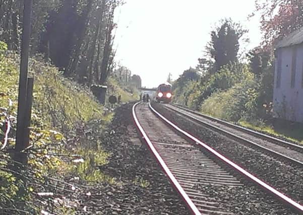 Railway line at Lurgan where Mr Pichalski died