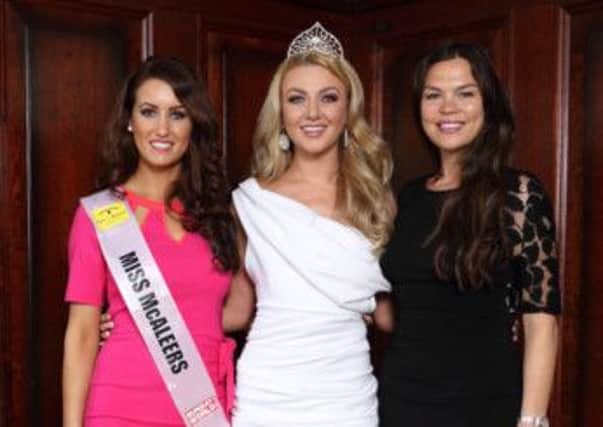 At the event is Miss McAleers, Nicole Caldwell from Banbridge with current titleholder Meagan Green and former Miss Northern Ireland, Gayle Williamson.