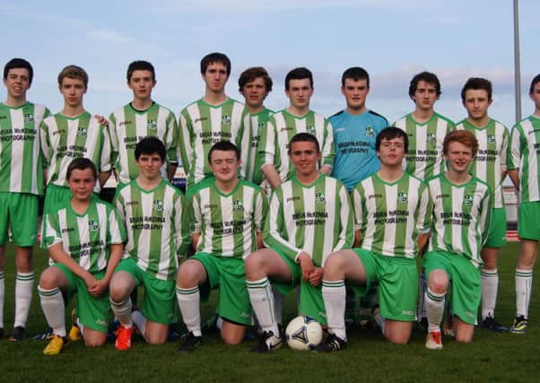 The Draperstown Celtic team prior to their final