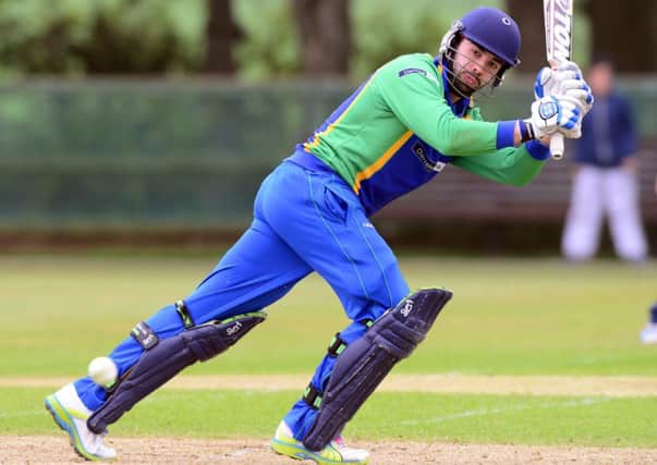 North West Warriors Stuart Thompson clips this one away against  Leinster Lightning, during last weekend's Newstalk Interprovincial game, in Dublin.