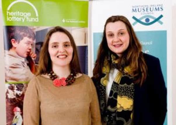 Curator at Mid-Antrim Museums Service Jayne Clarke (left) and trainee Beth Frazer.  INCT 20-730-CON