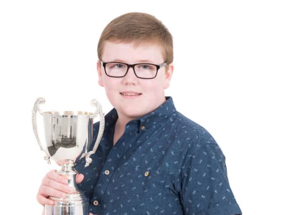 Ulidia pupil Alex Nelson won the 'Most Improved' trophy with the Bell Ringers Association.  INCT 20-733-CON