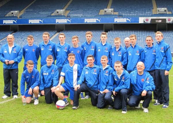The Southside Youths panel pictured at Ibrox Stadium during their recent trip to Glasgow.