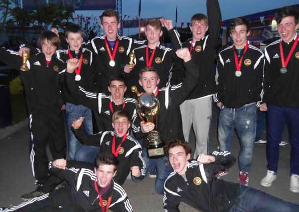 Carniny Youth Under 15s who won the Southport Super Cup on May Day