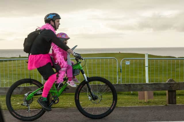 Coleraine Borough Council Port to Port sunset cycle, sponsored by Morellis on Friday evening