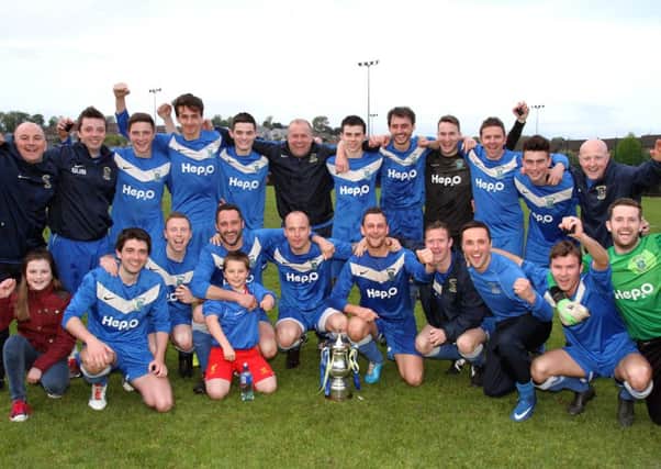 Dollingstown's Marshall Cup glory in Banbridge secured a Mid-Ulster trophy treble. Pic by RicPics.INLM20-198
