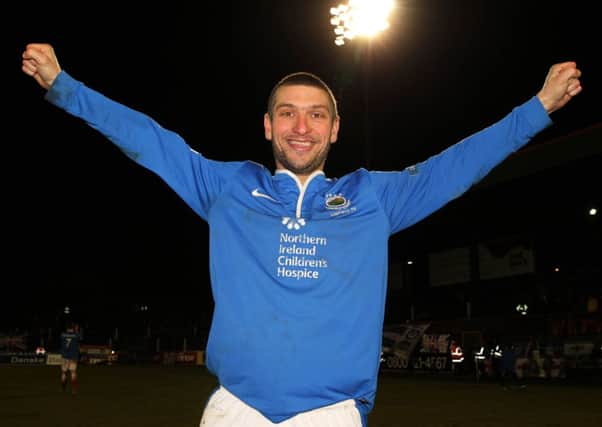 Former Linfield striker Matthew Tipton has joined Ballymena United on a one-year contract. Picture: Press Eye.