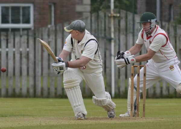 Eglinton batsman Stephen Smyth pictured in action against Brigade on Saturday. INLS2014-112KM
