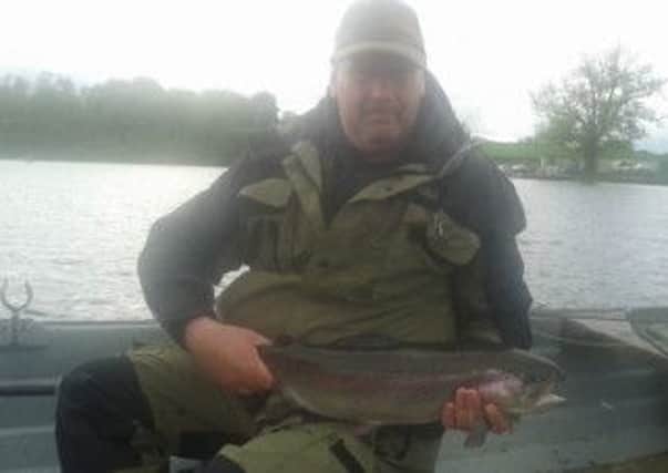 Lisburn man Matt McFadden with his biggest fish, weighing in at 7lb8, on route to victory in the Huntingtons Disease competition at Islandderry Fishery.
