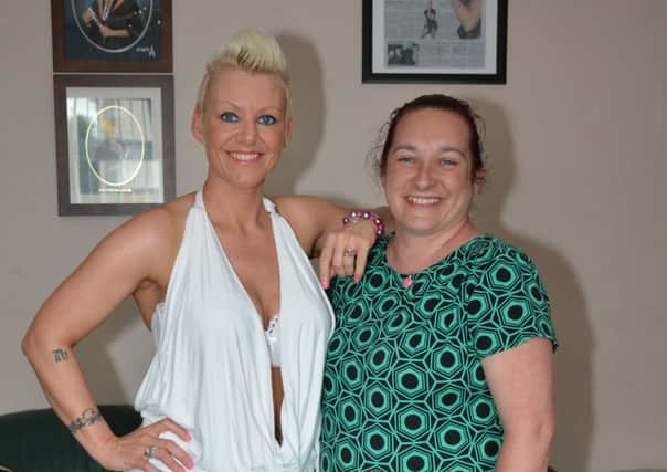 Alecia Karr, better known as the leading tribute to P!nk from Karr Promotions with Lyn Patton.