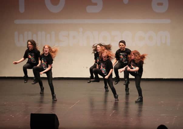 FADD dancers in full flow at the Hip-Hop qualifiers.