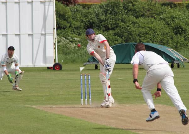 Lurgan batsman Stephen Johnston in action during Saturdays win over Holywood.