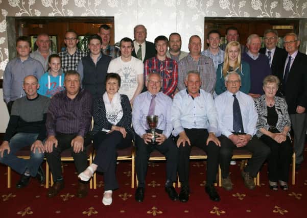 Members of Buckna Bowling Club pictured at their annual dinner and prize giving. INBT20-207AC