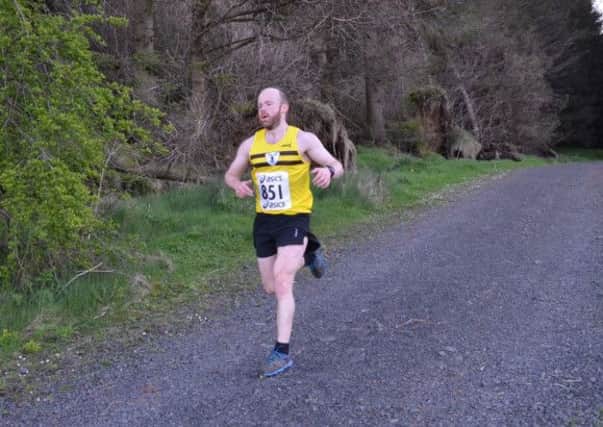 Mark McKinstry on his way to victory at Ballyboley Forest.